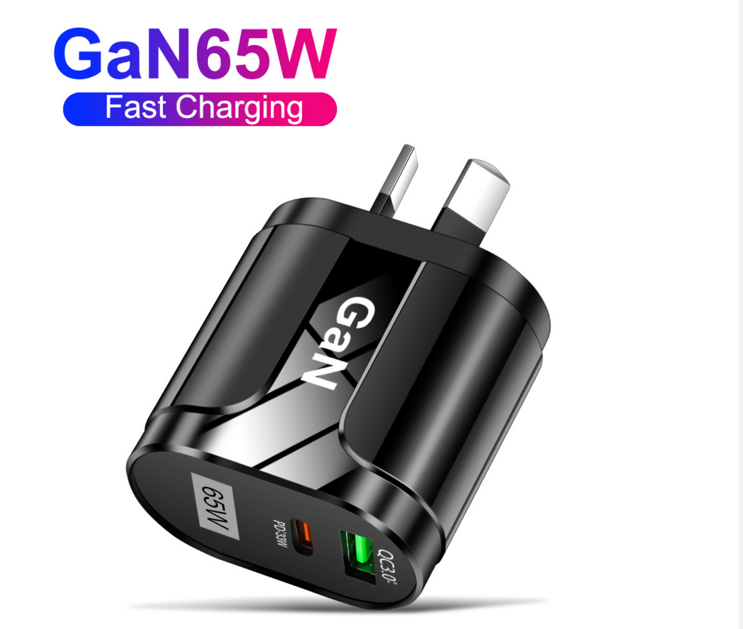 65W USB Type C Charger PD3.0 Australian AU Plug