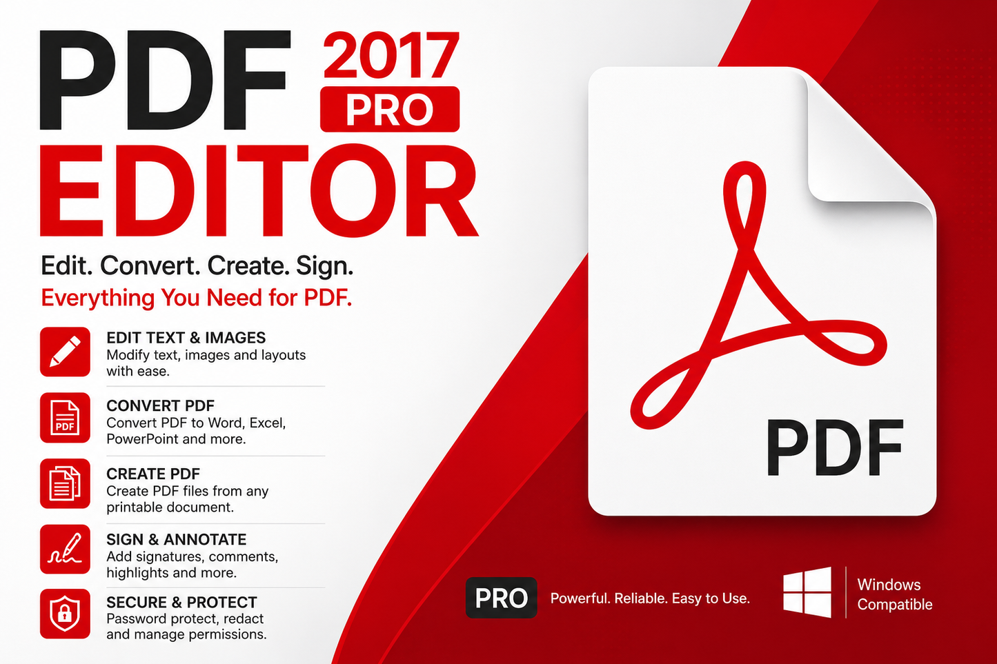 Pdf editor 2017 pro